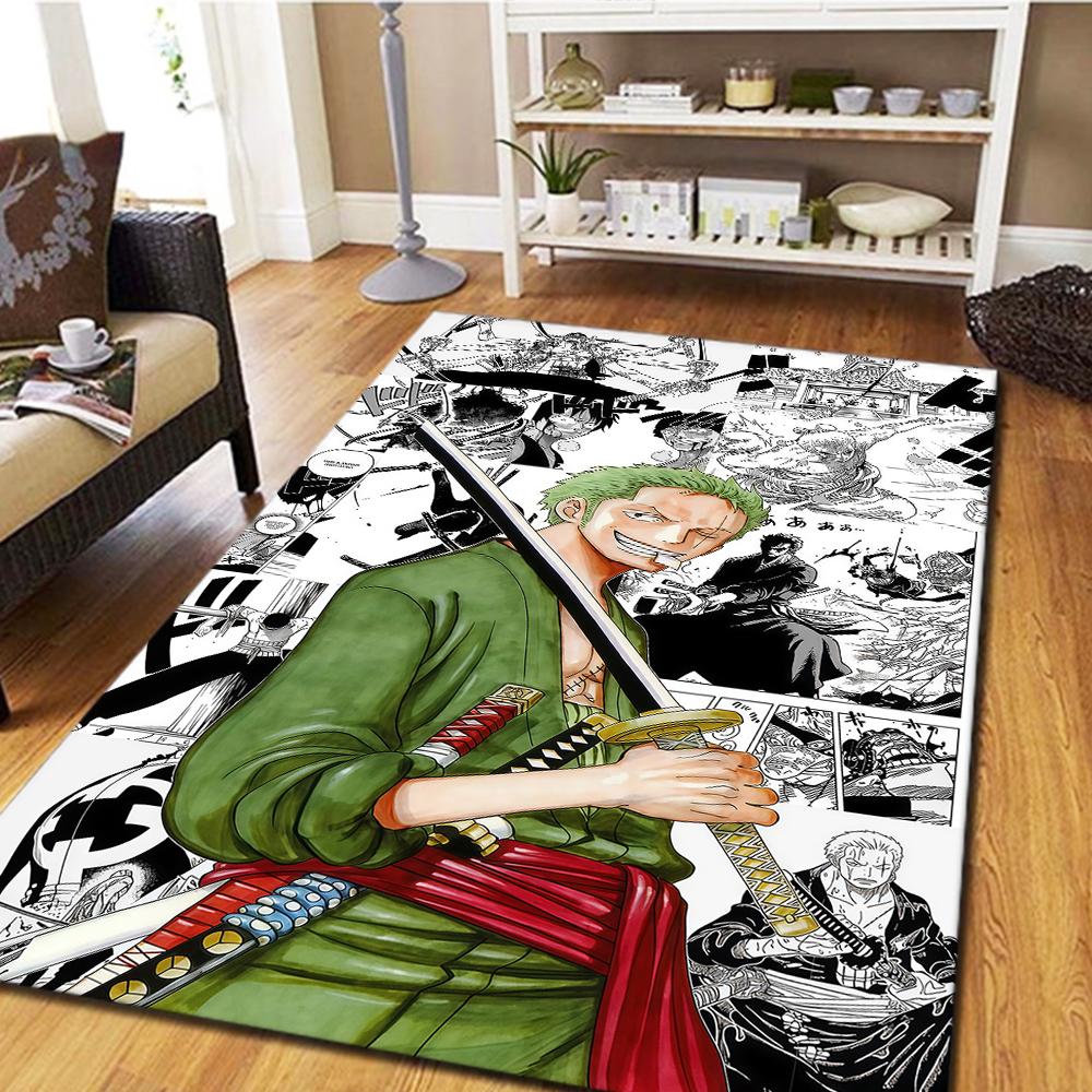 Roronoa Zoro Digital Print Carpet, Living Room Floor Mat, Bedroom Decorative Rug, Play Mat -HYQ75