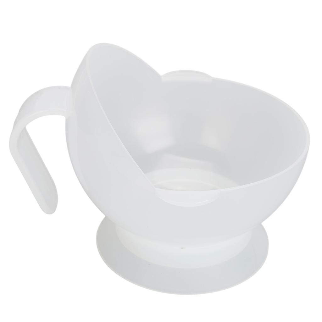 Miseczka z łyżeczką zapobiegająca rozlewaniu z przyssawką Adaptacyjna miseczka do samodzielnego karmienia dla osób starszych i niepełnosprawnych