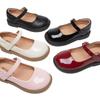 Sofort lieferbar Kinder Prinzessin Lederschuhe - Frühling/Herbst 2025, Schwarze Grundschul Auftrittsschuhe, Weiches Leder und Sohle.