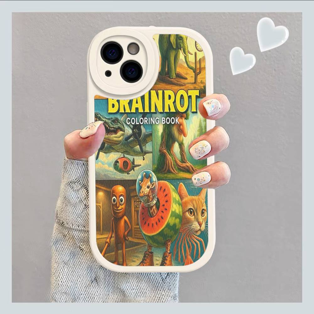 

Italian Brainrot Tung Tung Phone Case For IPhone 16 15 14 13 12 11 Pro Max Plus Leather Soft Cover iphone 11 pro