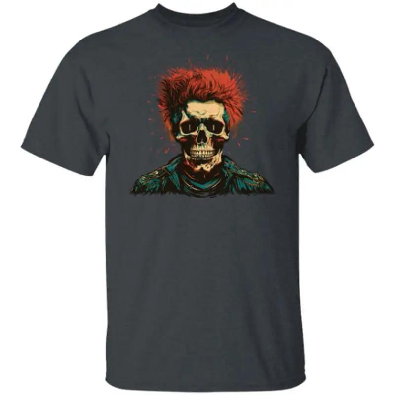 Punk Skull T Shirt Skeleton Halloween Gift Party