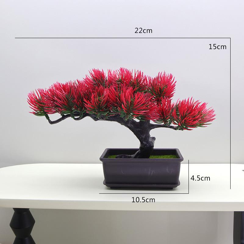 Pinus Zucc Bungeana Artificial Bonsai Potted Plant For Home Decor Projects