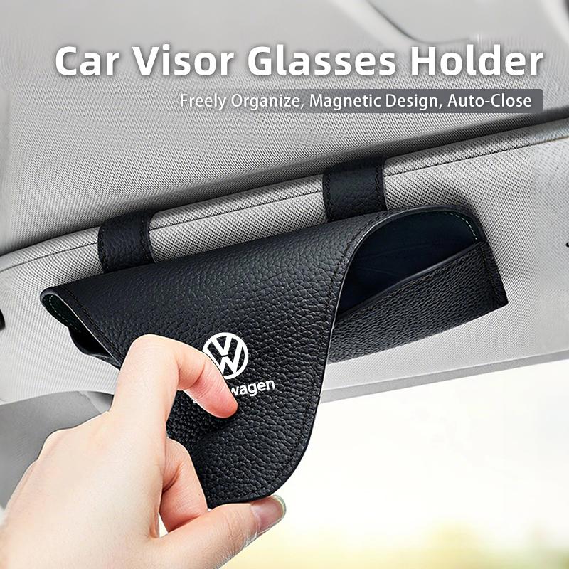 Car Interior Sun Visor Glasses Box Sunglasses Storage Clip For Volkswagen VW Polo CC Bora Golf Jetta Lavida Lamando Magotan GTI Zr1