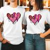 CAMISETA (1605) Camiseta de San Valentín LOVE XOXO Divertido Regalo a Juego para Pareja Camiseta