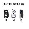 BOHQ2 Car Key Case Cover Protect Shell For BMW 1 2 3 5 7 Series X1 F48 X3 G20 X4 X5 G05 X6 F16 M40i M440i G02 G31 G23 F34 F15 Keychain