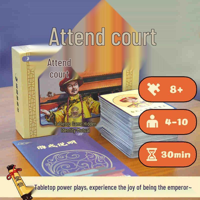 Morning Court Murder Mystery Board Game: Team Strategy & Interactive Card Game for 4-10 Players Morning Court