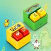 Fingertip Button Keyboard Games Keychain Plastic Cartoon Interactive Keychain Portable With Led Light Phone Stand Office