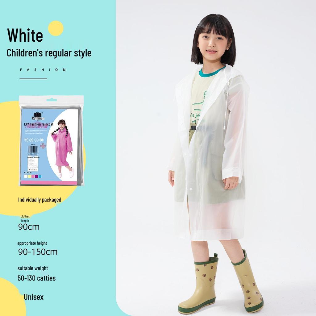 Reusable Full-Length Women's Raincoat for Outdoor Use