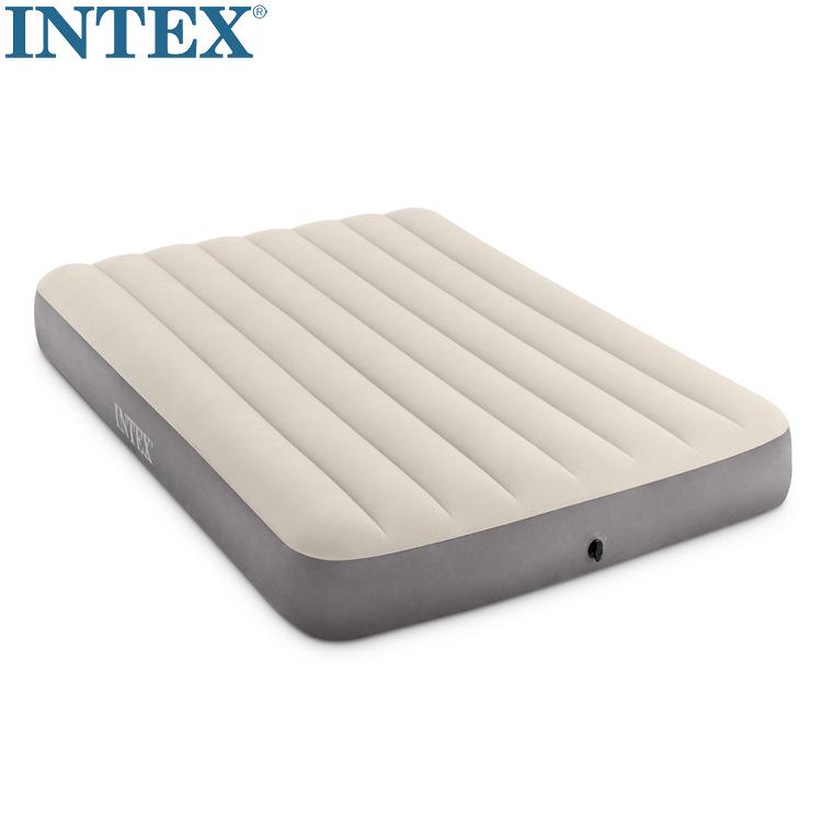 

INTEX Deluxe Double Inflatable Camping Air Mattress, Thickened Version (Model 64102) 137×191×25CM