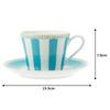 Noritake Cup Saucer Both Coffee and Carnival Light Fine & (for Tea), 250cc, Blue, Porcelain, T002B/M-253