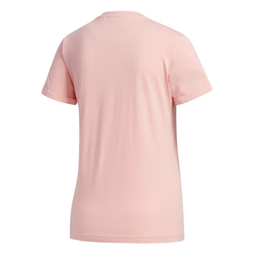 adidas W Big Gfx T M Sveter S Potlačou Písmen Ležérne Tričko s Okrúhlym Výstrihom a Krátkym Rukávom Dámske Tričká Ružové FM6155