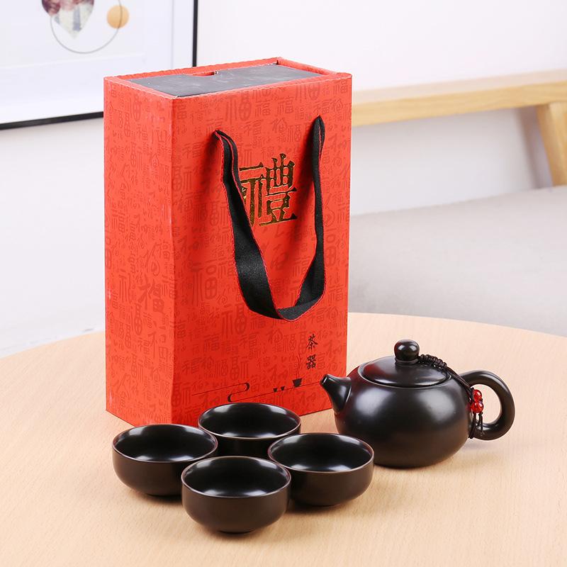 Kung Fu Tea Set Travel Portable Set Company Opening Event Gift Set Household Simple