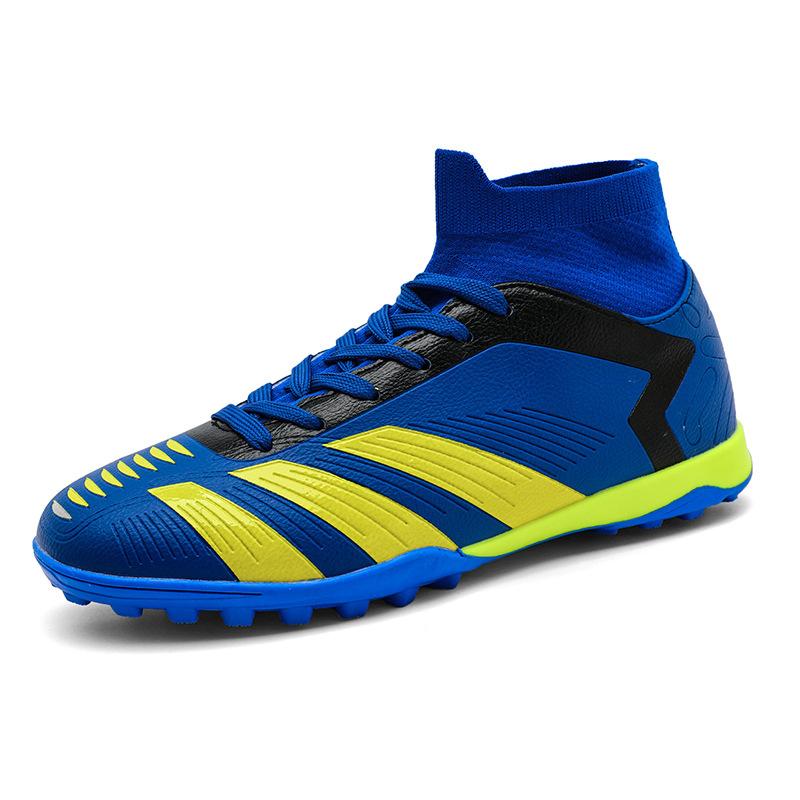 

796 High Top Football Shoes Men Women Fly Woven Socks Long Nails At Mouth FG Broken AG Nail Soles TF Flat Training Sports 41