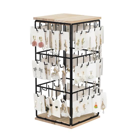 Earring Display Stand with 48 Hooks Earring Display Holder for Vendors 360 Degree All-Round Display Necklaces Bracelets Earring