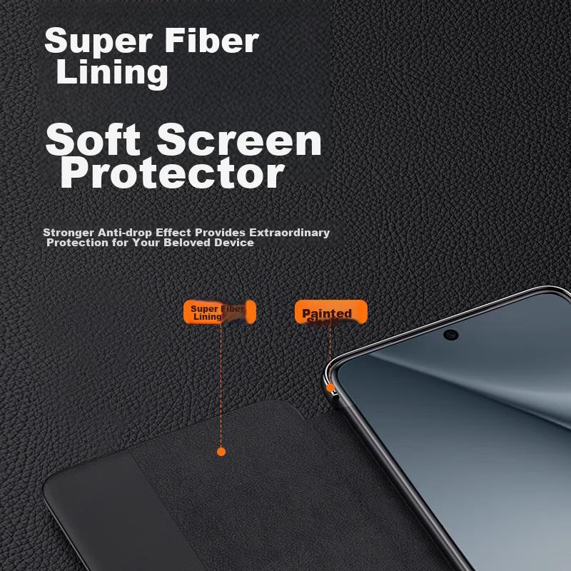 Huawei Pura70Pro/Pro Handyhülle, Leder Klapphülle mit Smart View Fenster, Einfach zu installieren, Vollschutz, Stoßfeste Außenseite, Schwarz