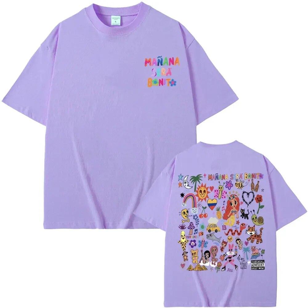 Hip Hop Cartoon Casual Tees  Tshirt Best Famous Karol G Heart Mañana Sera Bonito Music Album Graphic Tshirt Unisex WoUnisex
