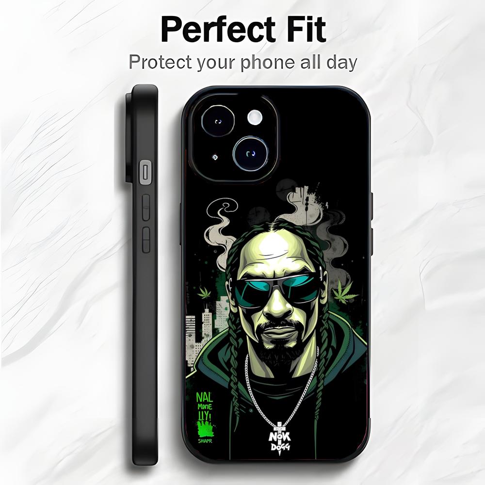 HipHop American Rapper S-Snoop D-Dogg Phone Case Phone Case Soft Packaging Lightweight For iPhone17 16 15 14 13ProMax