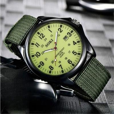 Uhren Tops Marke Luxus Militär Herren Uhr Quarz Armee Uhr Zifferblatt Datum Luxus Sport Armbanduhr
