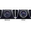 Crystal Silver Dashboard Clock Surrounding Decoration Ring Trim For Porsche
