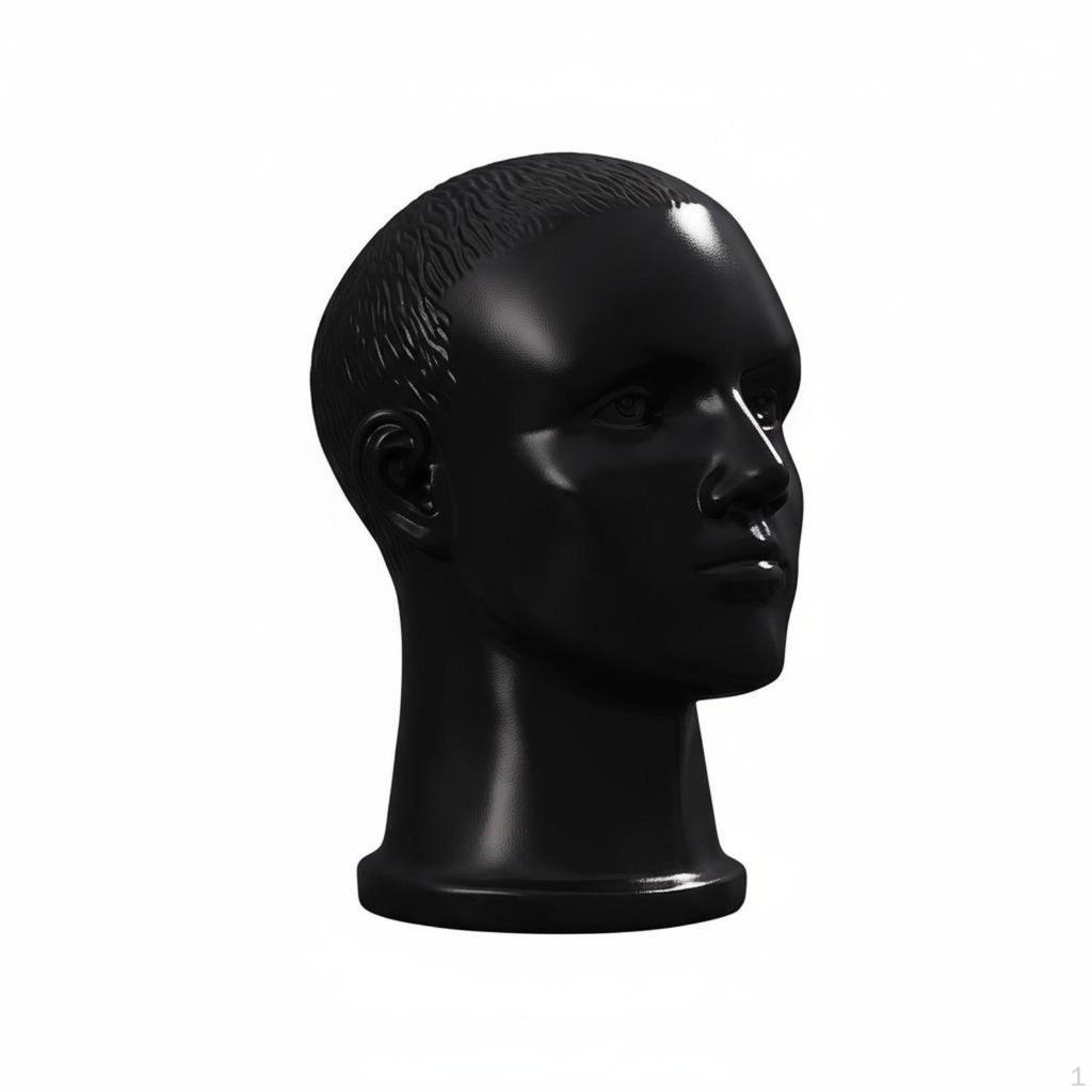 Realistic Mannequin Head With Ear Holes Hairpiece Holder Versatile Hat Display Stand for