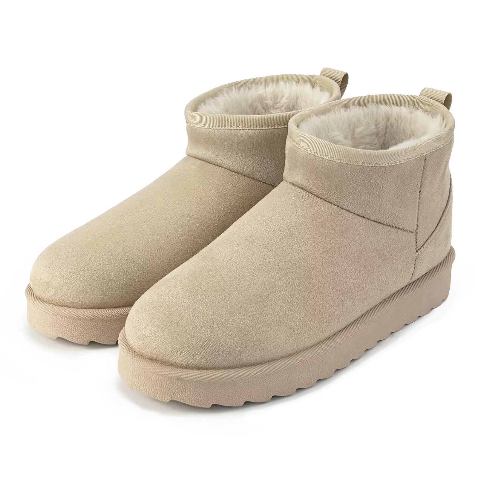 Kamafy Мини Снежные Зимние Легко Ходить Холодный Резиновый Легко Надевать и Снимать Идеально для и Активного Отдыха Женские Ботинки Шорты Нескользящие в бежевый 5300₽