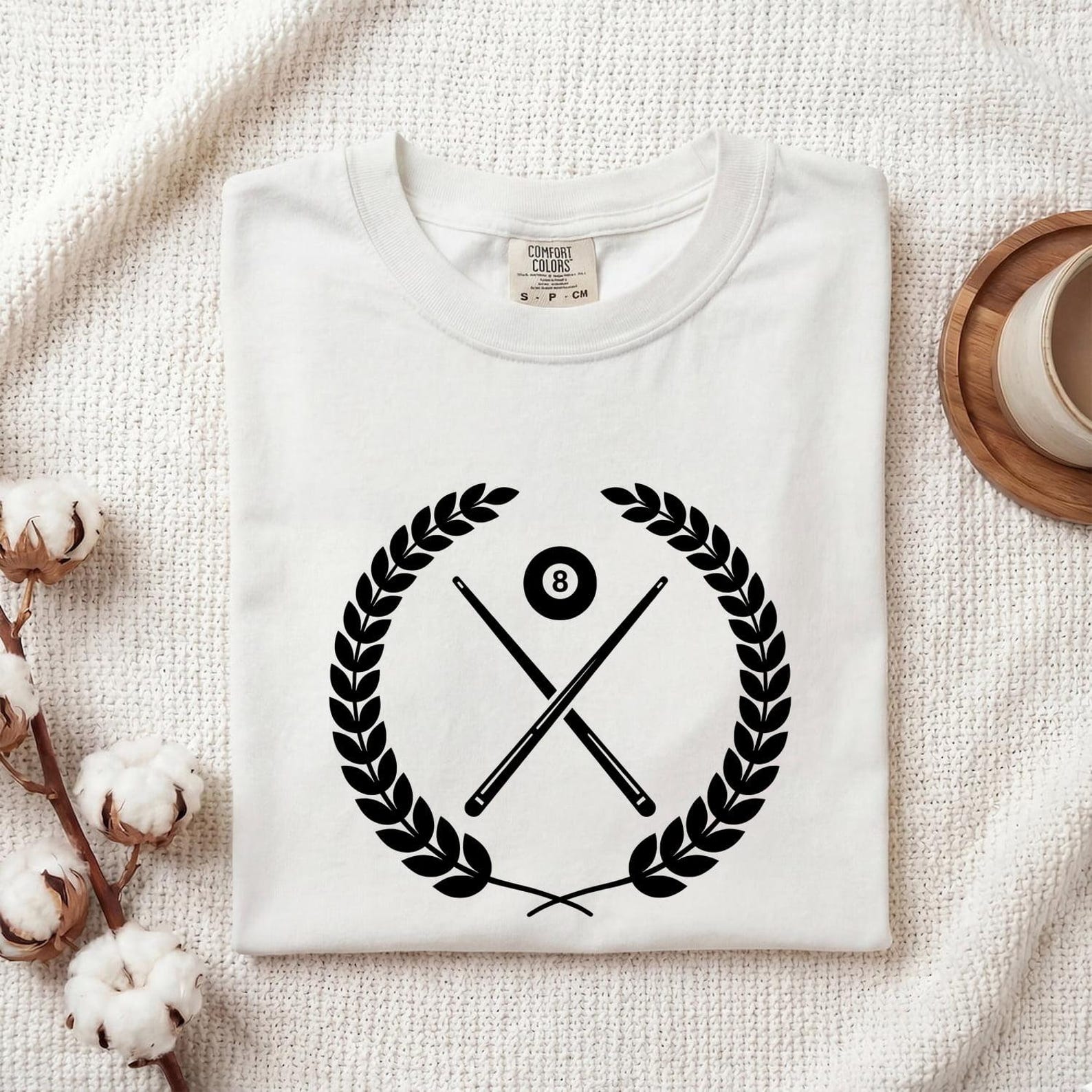 Billiards Graphic Shirt Billiards Gaming Gift Women Minimalist Tee Pool Table T-Shirt Billiards Fan Pool Tshirt Gamer Graphic Vintage Laurel M