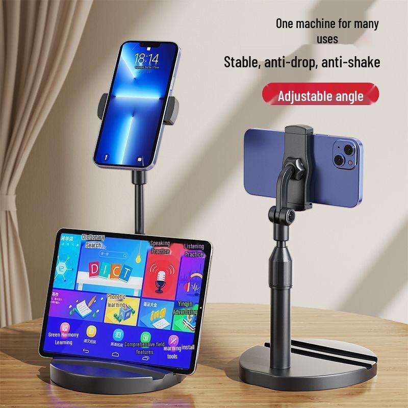 Retractable Desktop Phone & Tablet Stand for Streaming and Watching