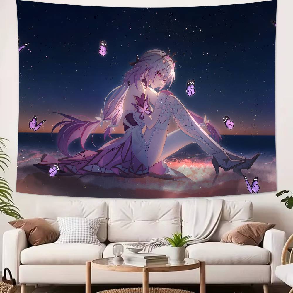 Pretty Hot Castorice Cool Honkai Star Rail Tapestry Popular Room Decoration Wall Tapestry Art Room Home Decor Wall Art Decor