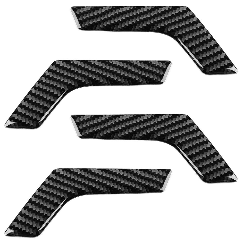 4pcs Carbon Fiber Inner Interior Door Handle Trim Cover for Mercedes W204 2005 2012