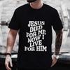 Men's Aesthetic Religious Christian T Shirt Jesus Bible Verse Print Men T-shirt Unisex Harajuku Casual Oversized T-Shirts Tops