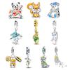 Copper Leopard Cat Dog Squirrel Lion Pendant Charms Fit Originalbracelet Charm Bead Necklace Diy Female Jewelry