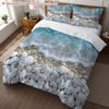 Comforter Coastal Beach Pattern 3D Printed Summer Beach Hawaiian Tropical Style Soft Comfortable Bedding
