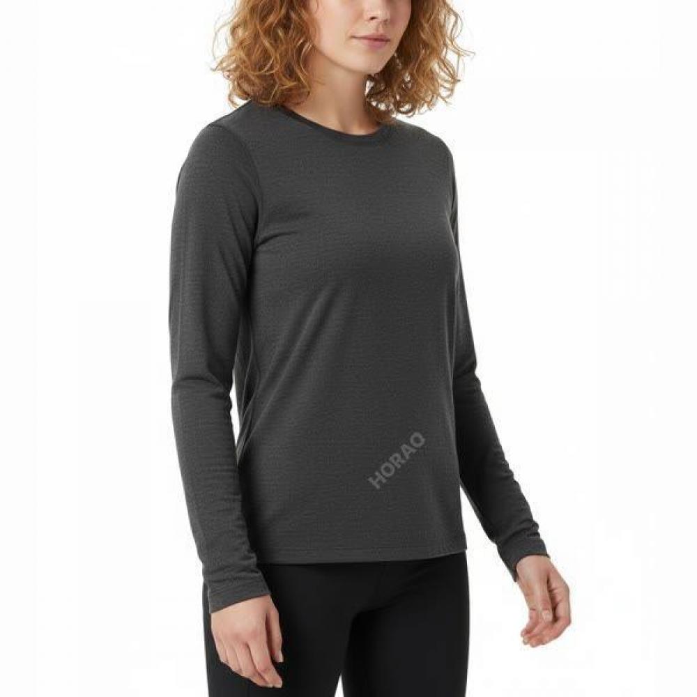 Arcteryx LS Women S CreW Neck Theme Shirt AtpfW06914bhr Taema CreW W Black Heather L (around 100)