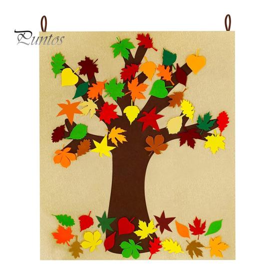 

Наборы для поделок из осенних листьев, набор для самостоятельного изготовления досок объявлений с 52 наклейками в виде кленовых листьев, настенное украшение на День благодарения 1 Set