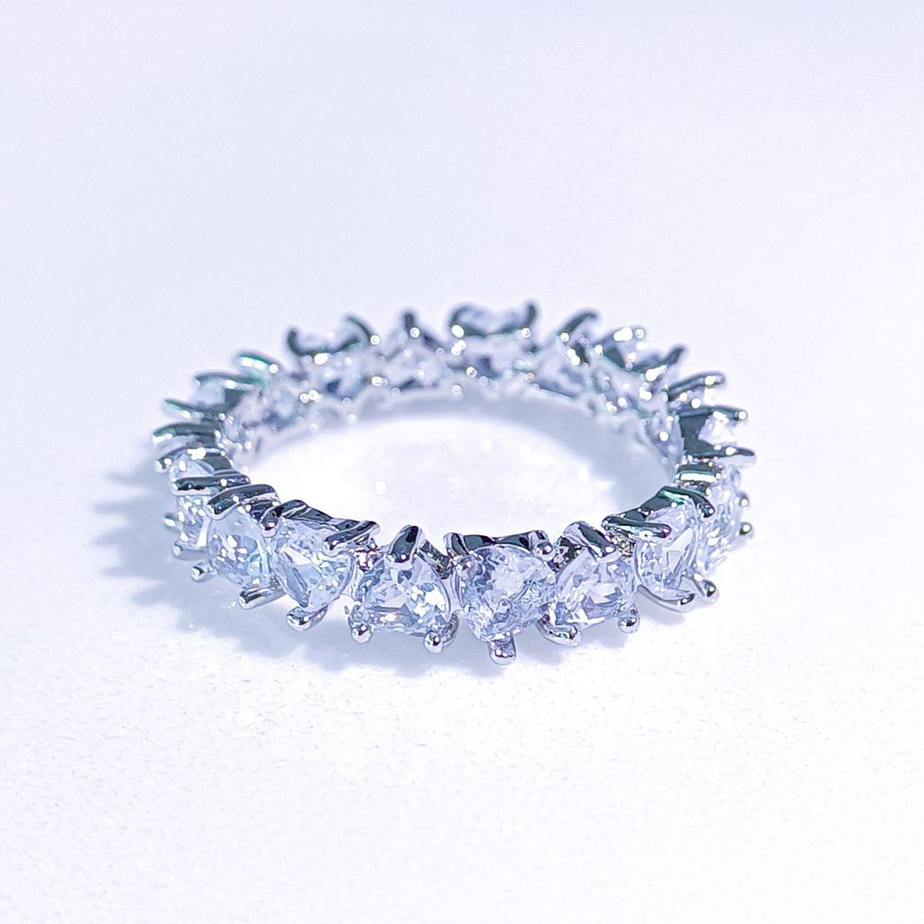 Luxury Zircon Starry Diamond Ring for Women - High-End Niche Design