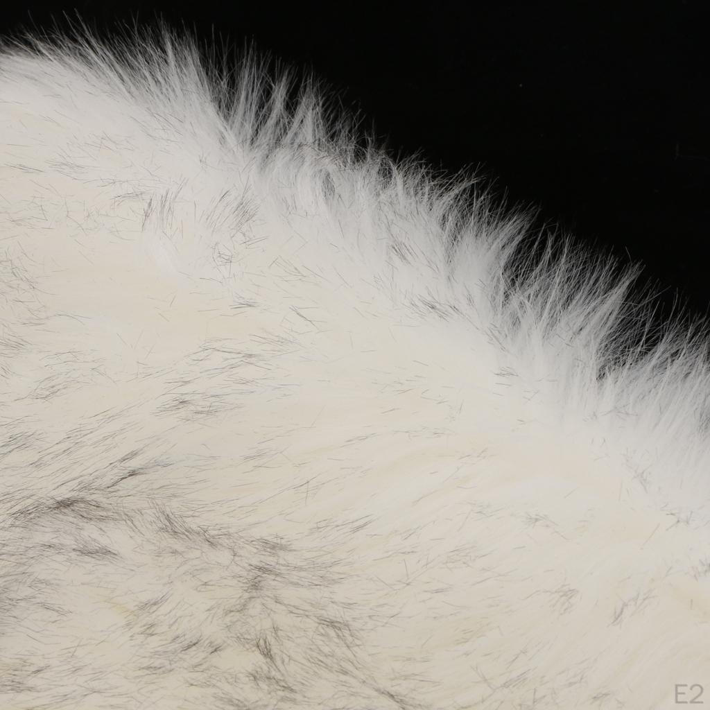 Shape Artificial Area Rug Floor Carpet Living Room Bedside Mat - Non Shed & Long Pile