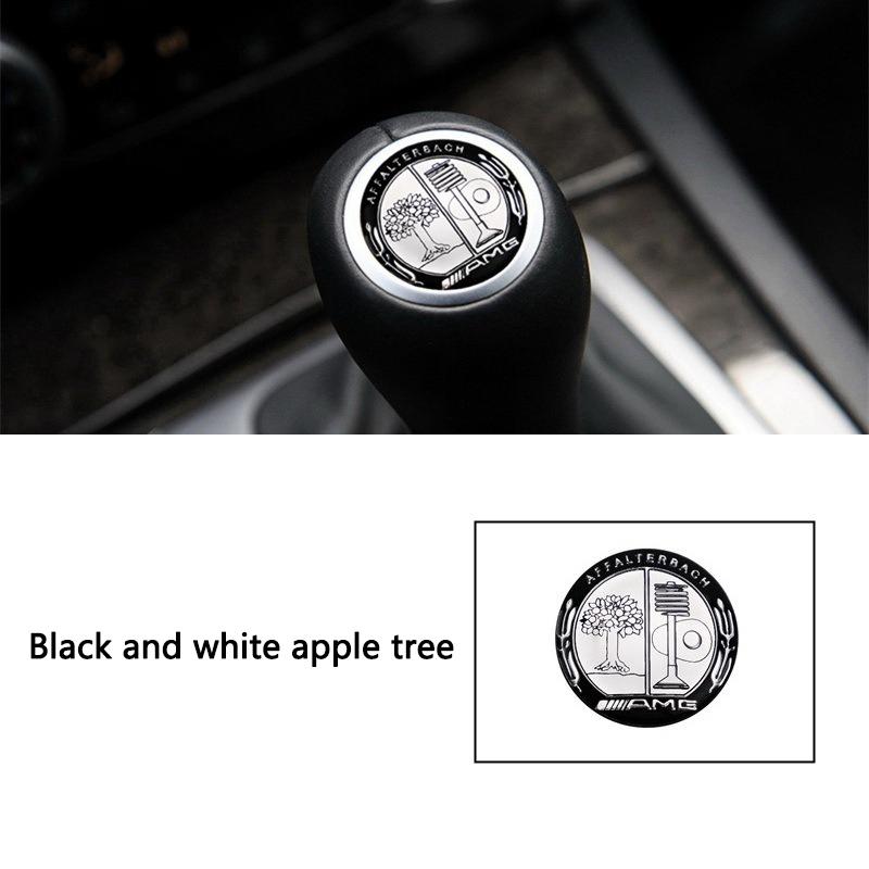 CDR4   27MM Car Gearbox Control Lever Sticker Shift Handle Decals Accessories For Mercedes Benz AMG W204 W205 W203 W212 W213 W201 W210