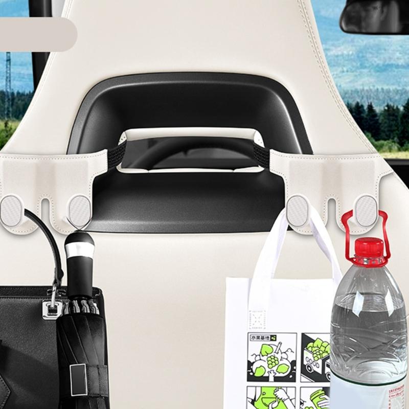 Auto Innenaufbewahrungshaken Automobil Rücksitzhaken für Handtasche Geldbörse Regenschirm Schwerlast Auto Kopfstützenhaken Organizer