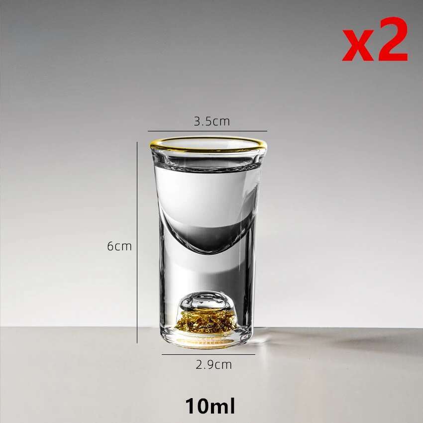 

Diamond Cut Crystal S Glass Fill Gold Foil Calaite Liquor Vodka Mini Wine Cup Golden Mountain Sake Spirit Dispenser Decanter 10-300ml