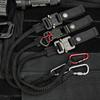 Tactical Elastic Tool Anti Loss Rope with Carabiner for Aerial Work Hammer Electric Drill Outdoor Working Tool Parts Accessories