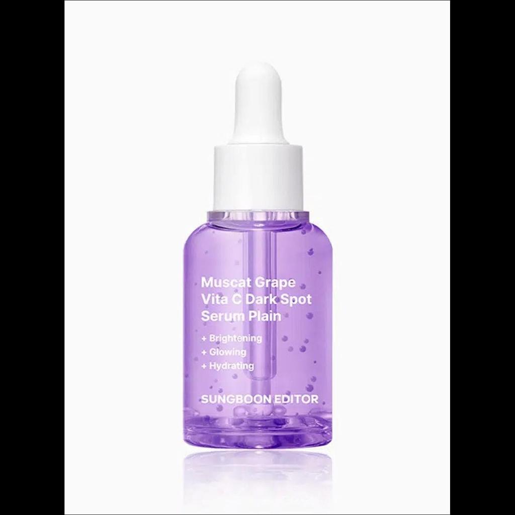 SUNGBOON EDITOR Muscat Grape Vita C Dark Spot Serum Plain 30ml - Brightening & Blemish Care, Vitamin C Jelly Capsule, Anti-Oxidant Glow Serum