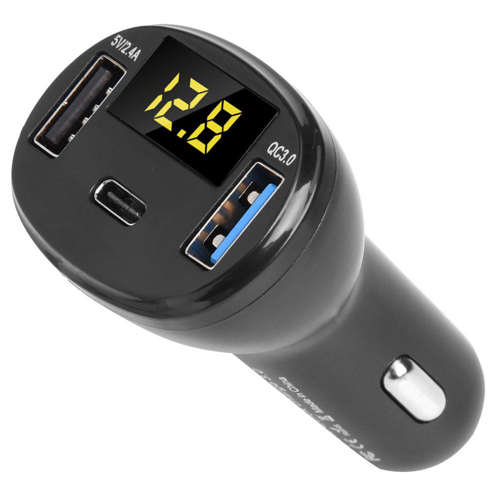 5V 2.4A QC3.0 Dual USB Fast Charge Car Charger Cigarette Lighter Adapter Socket Universal