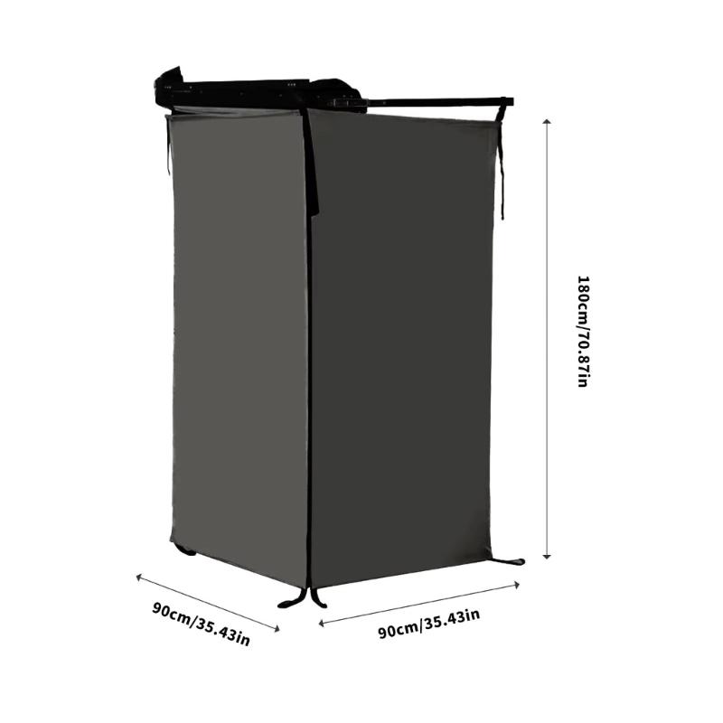 Multiple Purpose Outdoor Shower Tent Quick Assembly Feature Upgrades for Bathroom Changing Room And Toilet Use Vehicle Side