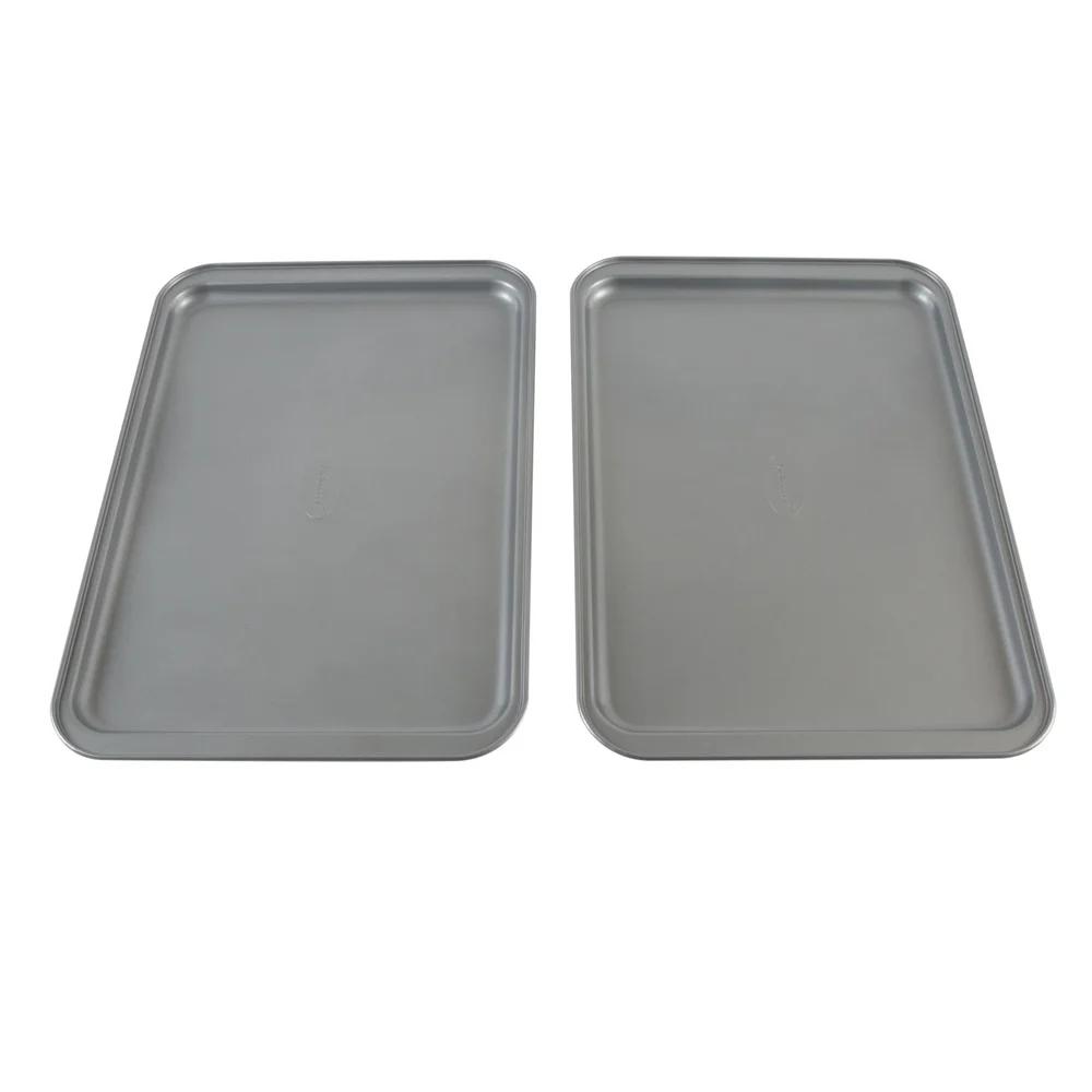 2 Pack Nonstick Baking Sheet Durable Carbon Steel Oven Safe Easy Clean Perfect Baking Roasting Cooking