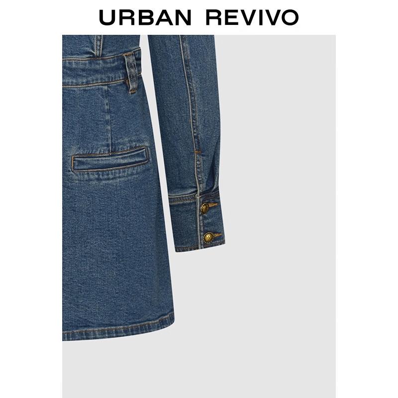 UR Women's Retro Metal Button Denim Dress