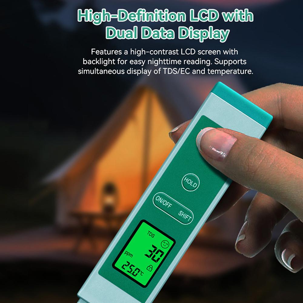 3 In 1 Digital Water Quality Tester TDS EC Temperature Water Quality Monitor Testing Pen For Drinking Water, Aquarium
