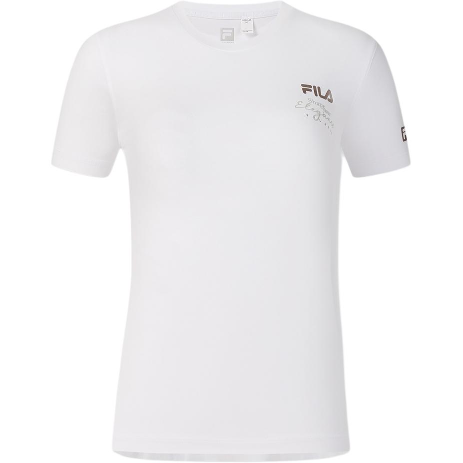 Fila Серия Фитнес Пуловер с круглым вырезом Удобная футболка с коротким рукавом Женские топы Нефритово-белый A11W531102F-WT S 3727₽