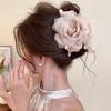 Flower Hair Clip Slip Resistant Design Lightweight Hairpin For Women Girls Soft Feel Wear
