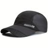 1pc Breathable Mesh Baseball Cap, Quick-Dry Polyester Sports Hat for Fishing Golf Sun Protection,  Breathable Fishing Golf Cap