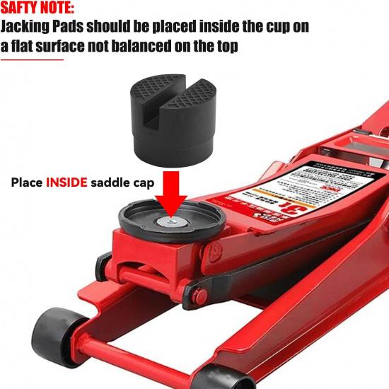 Universal Car Jack Pad Rubber Slotted Floor Adapter Frame Protector Repair Tool for Pinch Weld Side Lifting Jack Stand Vehicle Maintenance